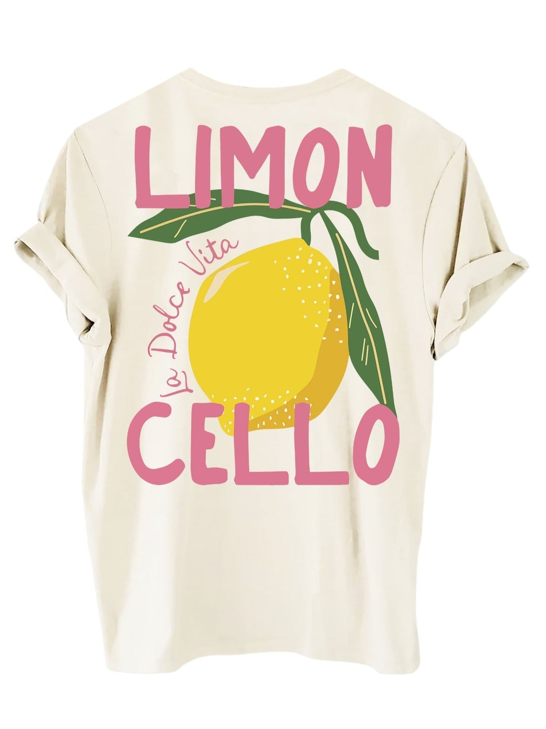 Limoncello Summer T-Shirt with Lemon Print – Oversized Unisex