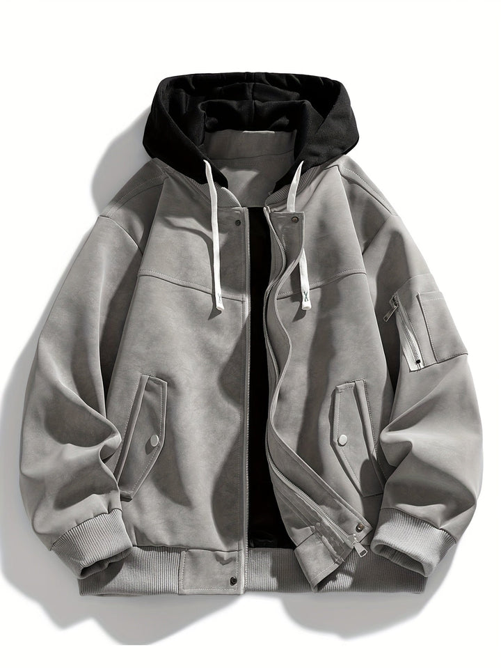Quentin | Herren Utility-Jacke mit Kapuze