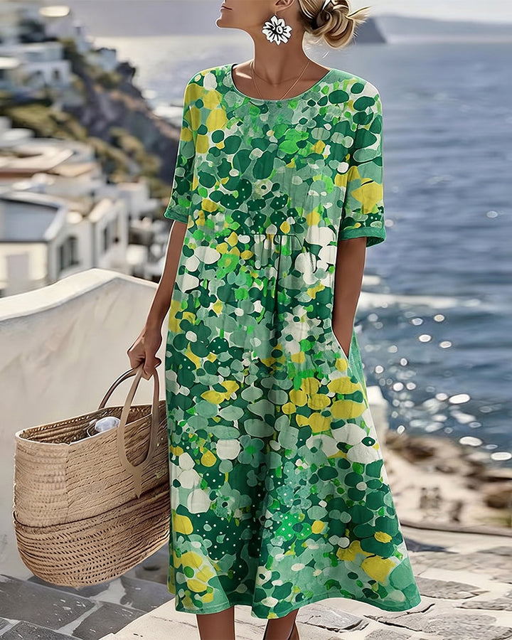 Tessène Bedrucktes Kleid in Relaxed-Fit