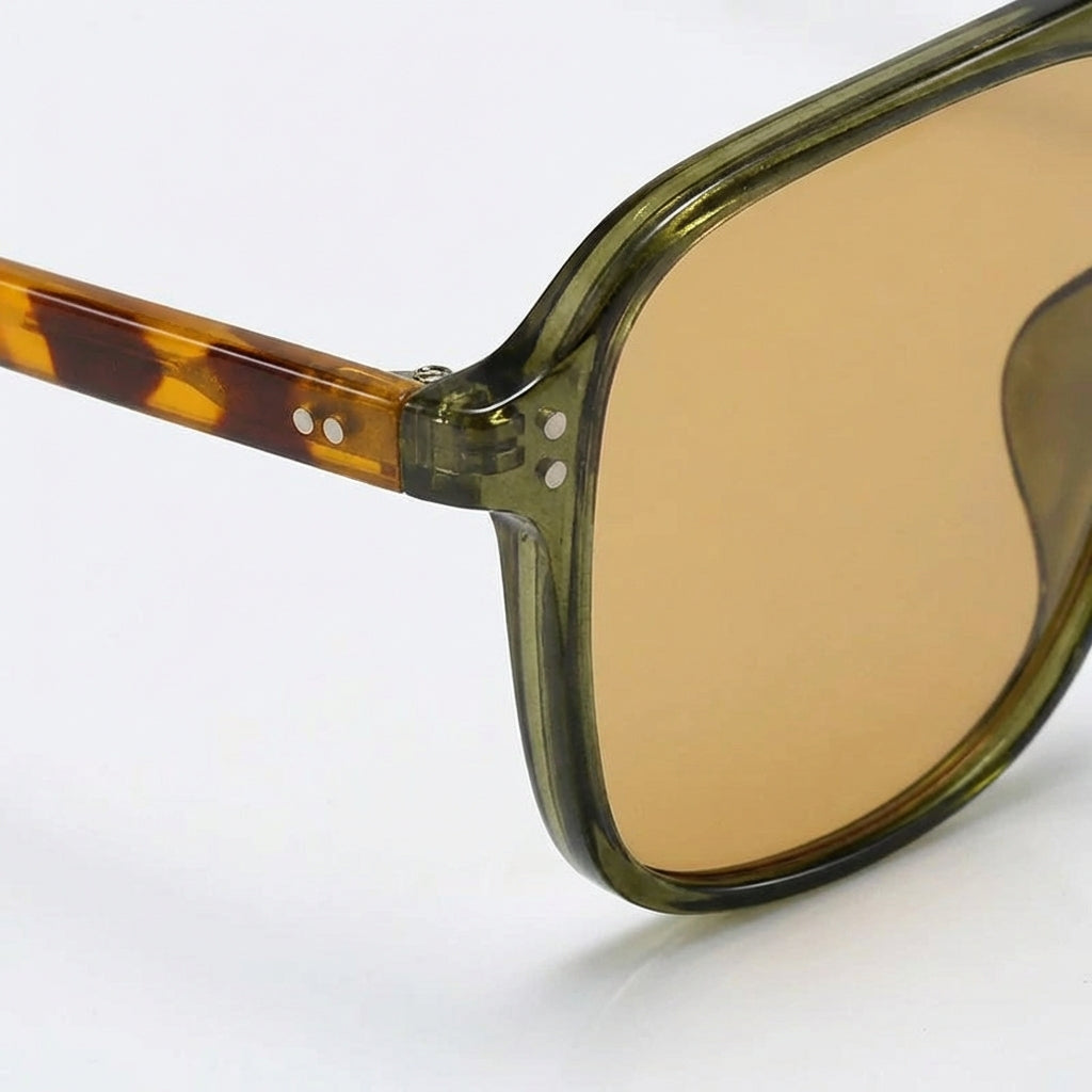 Oversized Retro Square Aviator Sunglasses – Stylish UV Protection Glasses