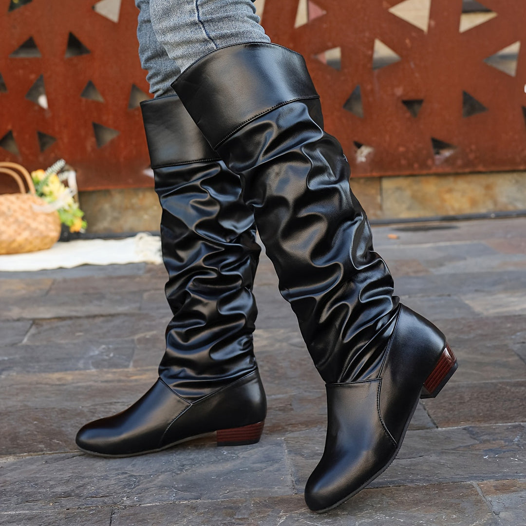 Margot | Damen Overknee Slouch Stiefel