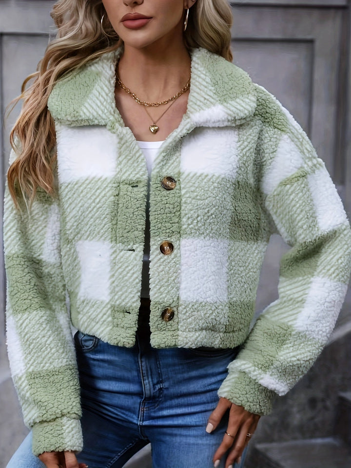 Marnie | Damen Kurze Jacke Karo