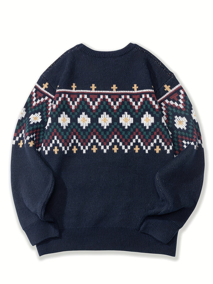 Rhys | Herren Pullover mit Heritage-Muster