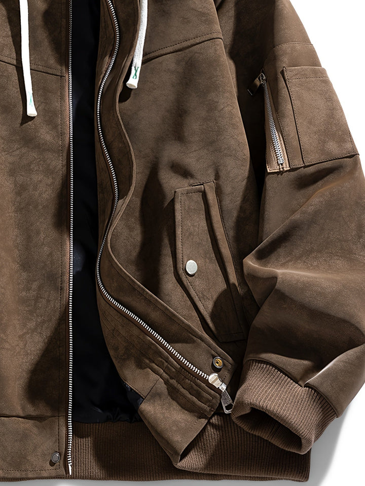 Quentin | Herren Utility-Jacke mit Kapuze