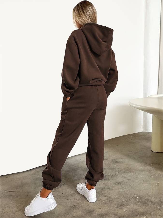 Ensemble de jogging pour femmes 2 pièces - Survêtement confortable pour les loisirs