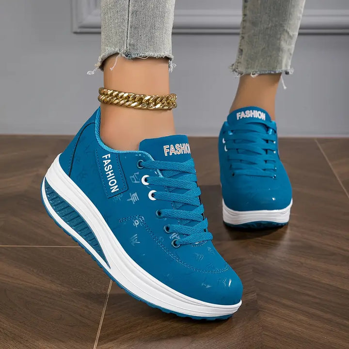 Damen Schnür-Plattform Sneaker – Orthopädische Komfort Schuhe Für Winter