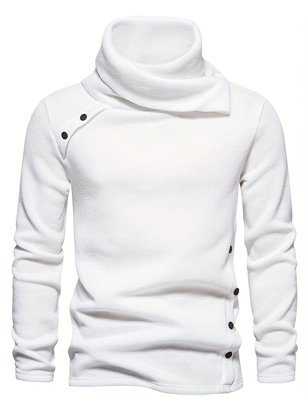 Nash | Herren Pullover mit Slouchy Kragen und Knöpfen