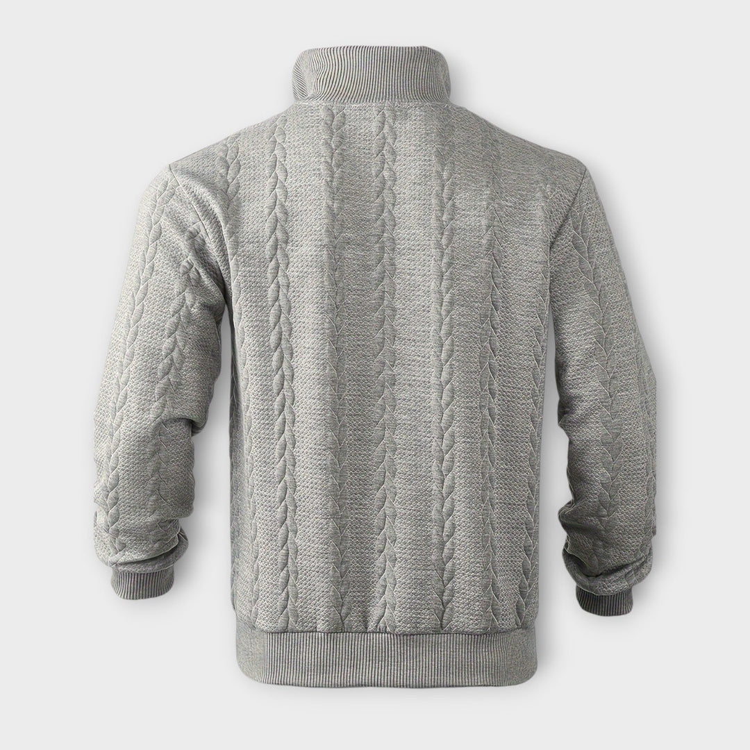 Randall | élégant Pull à demi-zip vintage