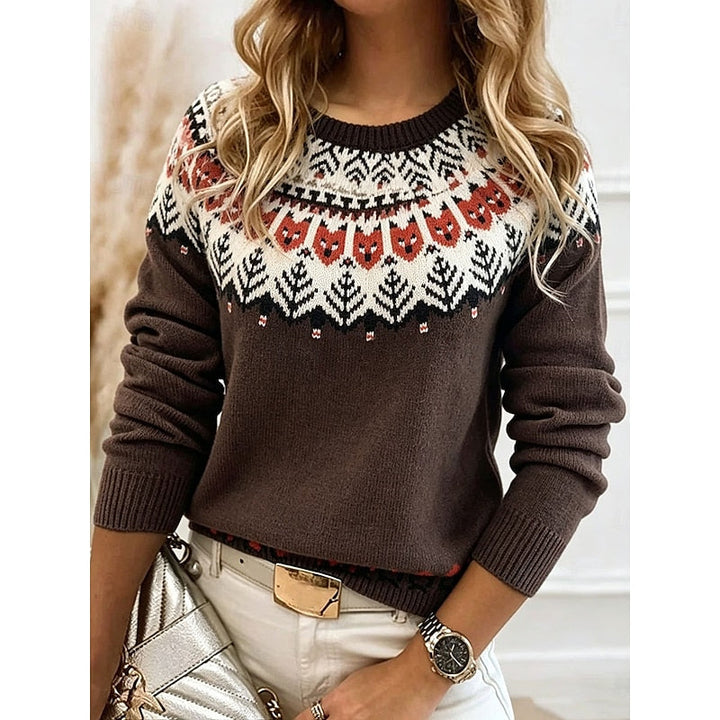 Coralie | Patterned Knit Pullover