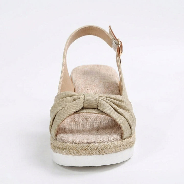 Women's Pointed-Toe Platform Sandals – Orthopedic Comfort Shoes with Buckle