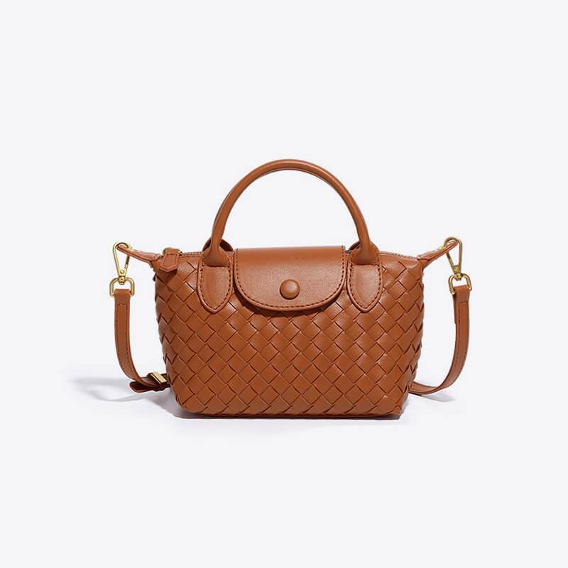 Braided Mini Bag Women – Compact Crossbody Bag with Shoulder Strap