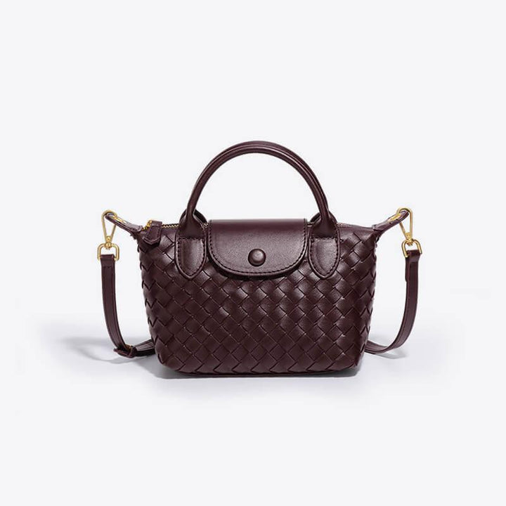 Braided Mini Bag Women – Compact Crossbody Bag with Shoulder Strap