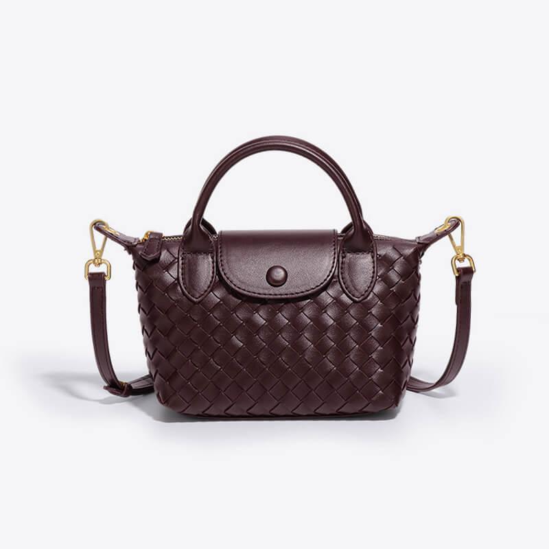 Braided Mini Bag Women – Compact Crossbody Bag with Shoulder Strap