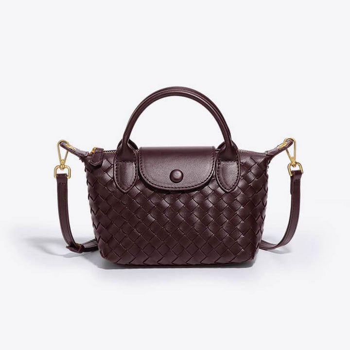 Braided Mini Bag Women – Compact Crossbody Bag with Shoulder Strap