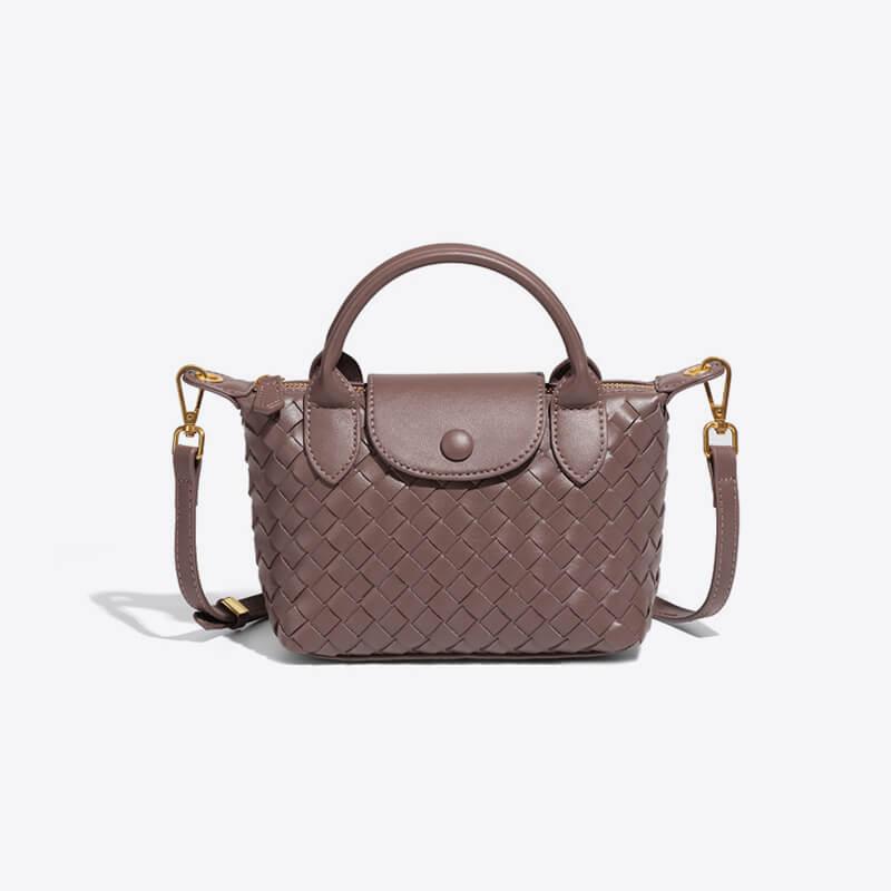 Braided Mini Bag Women – Compact Crossbody Bag with Shoulder Strap