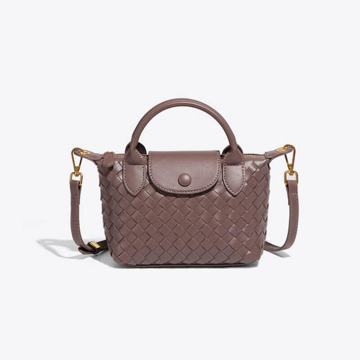 Braided Mini Bag Women – Compact Crossbody Bag with Shoulder Strap