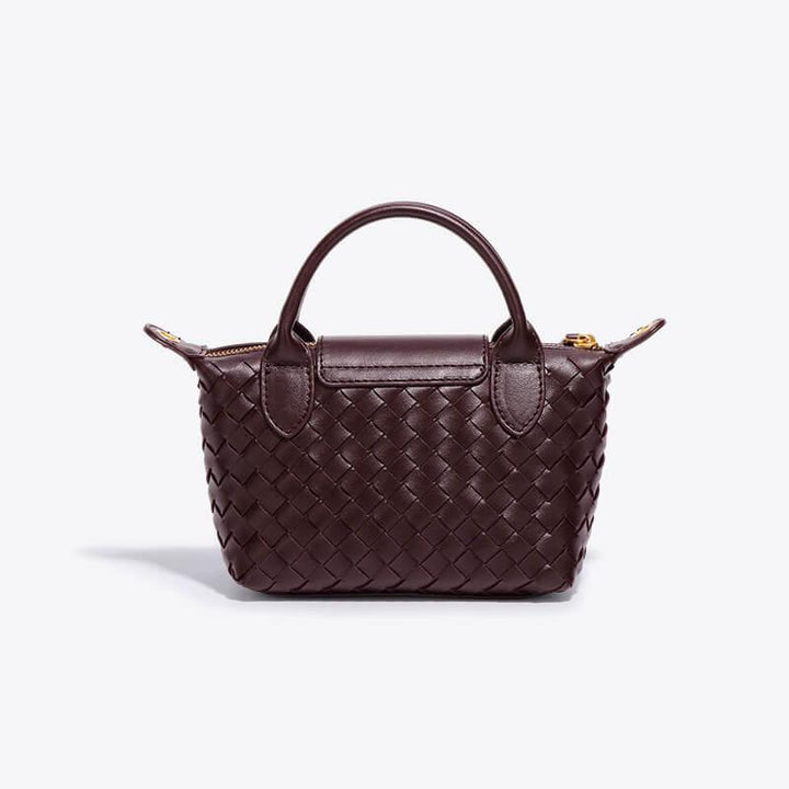 Braided Mini Bag Women – Compact Crossbody Bag with Shoulder Strap