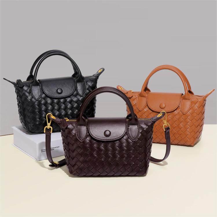 Braided Mini Bag Women – Compact Crossbody Bag with Shoulder Strap