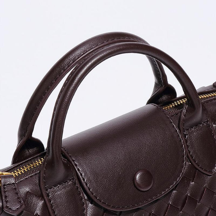 Braided Mini Bag Women – Compact Crossbody Bag with Shoulder Strap