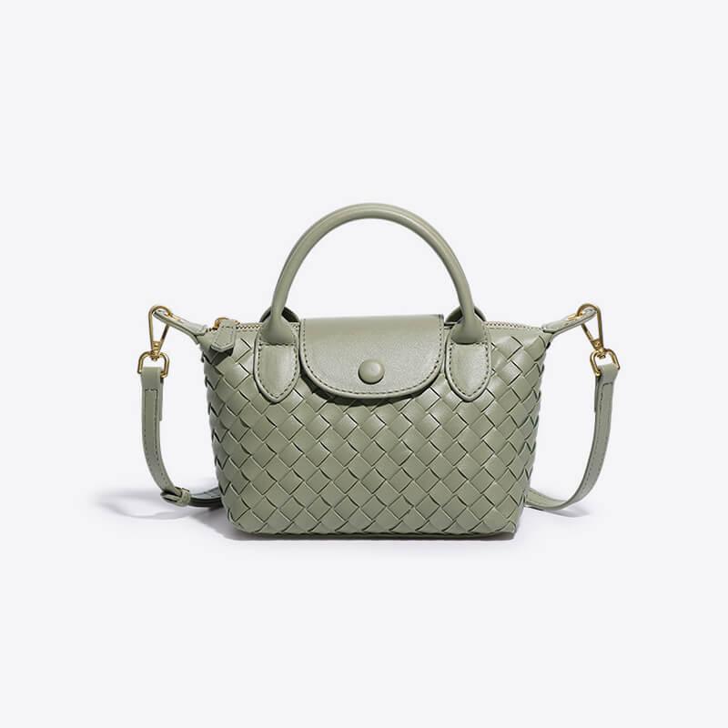 Braided Mini Bag Women – Compact Crossbody Bag with Shoulder Strap
