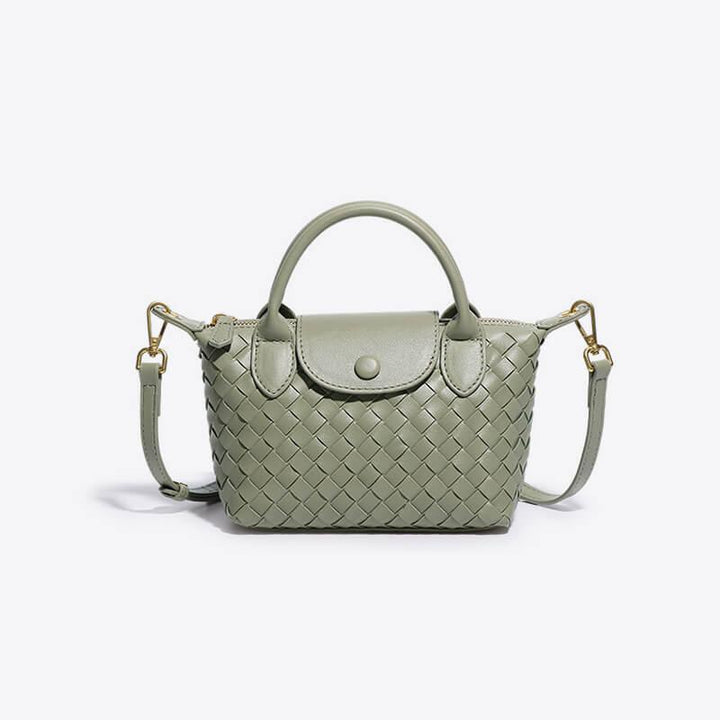 Braided Mini Bag Women – Compact Crossbody Bag with Shoulder Strap