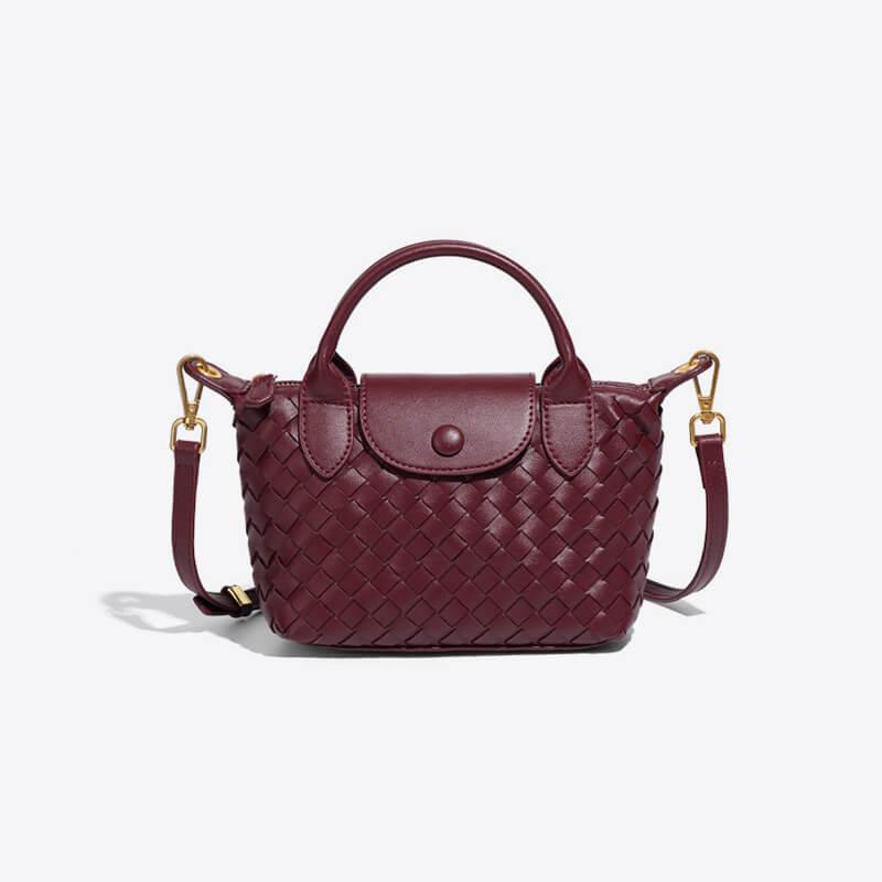 Braided Mini Bag Women – Compact Crossbody Bag with Shoulder Strap