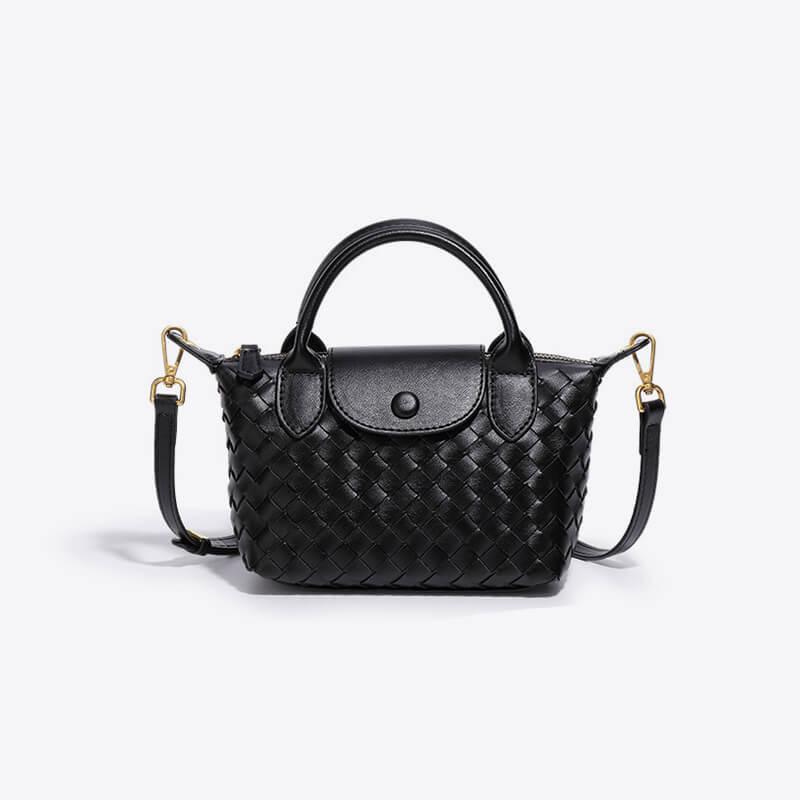 Braided Mini Bag Women – Compact Crossbody Bag with Shoulder Strap