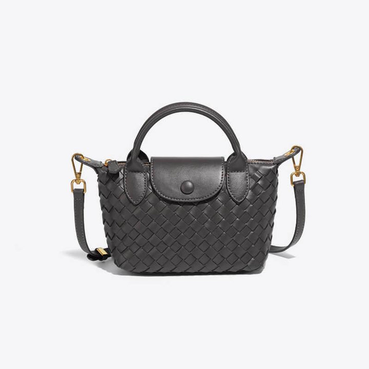 Braided Mini Bag Women – Compact Crossbody Bag with Shoulder Strap