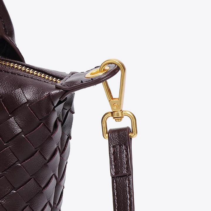 Braided Mini Bag Women – Compact Crossbody Bag with Shoulder Strap