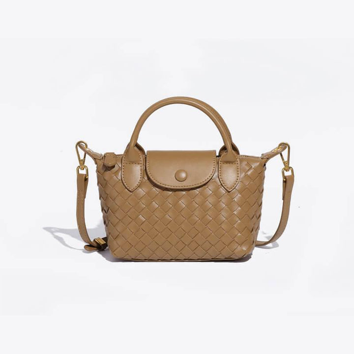 Braided Mini Bag Women – Compact Crossbody Bag with Shoulder Strap