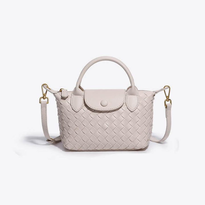 Braided Mini Bag Women – Compact Crossbody Bag with Shoulder Strap