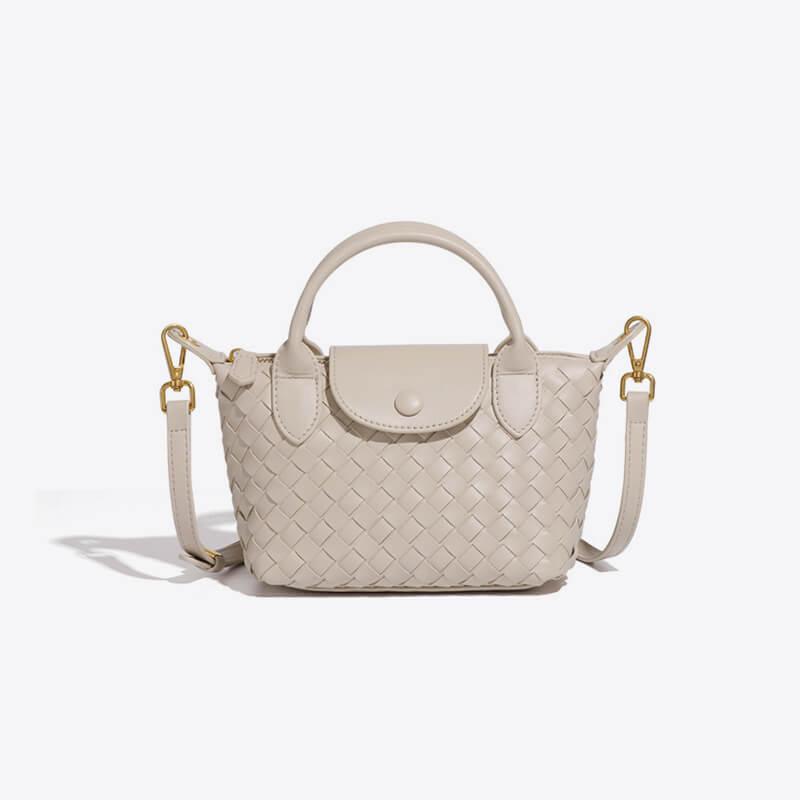Braided Mini Bag Women – Compact Crossbody Bag with Shoulder Strap