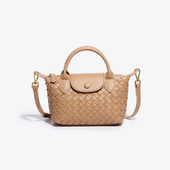 Braided Mini Bag Women – Compact Crossbody Bag with Shoulder Strap