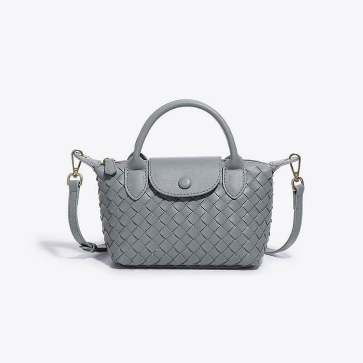 Braided Mini Bag Women – Compact Crossbody Bag with Shoulder Strap