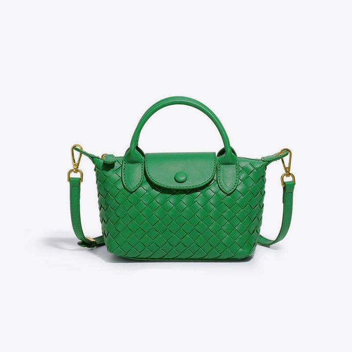 Braided Mini Bag Women – Compact Crossbody Bag with Shoulder Strap