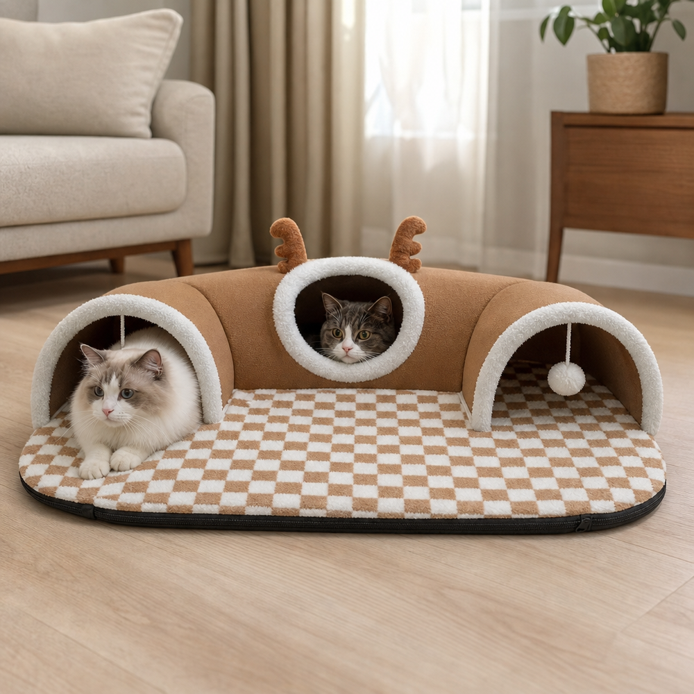 Katzen Tunnel Bett 3 In 1