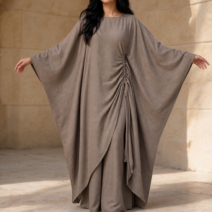 Elara | Zweiteiler mit Fledermausärmel-Kaftan und Hose