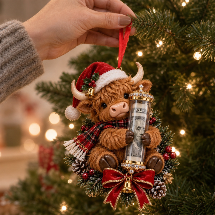 Merrymitts | Plüsch-Weihnachtsornament mit Geldfach