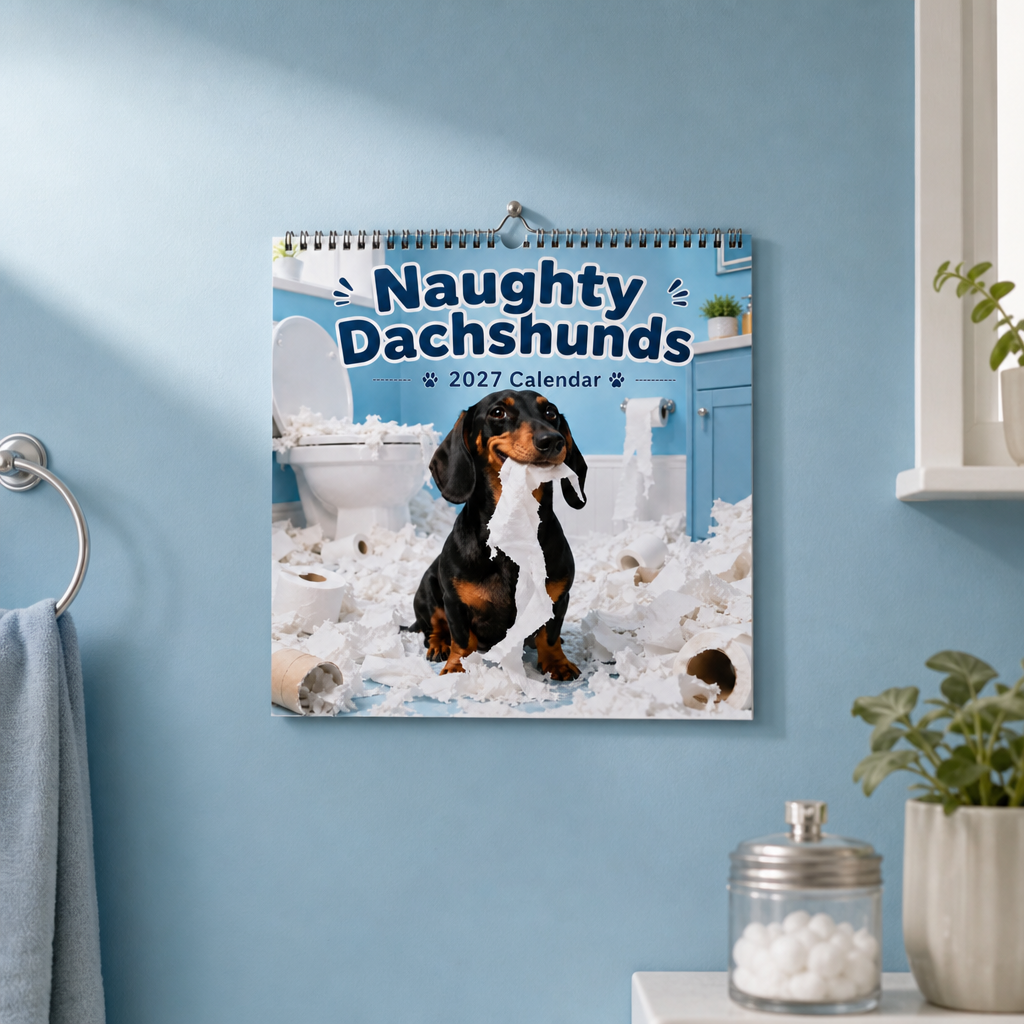 Dackel Wandkalender Niedliche Hunde Dekoration