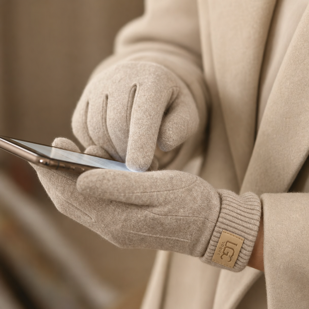 Damen Kaschmirhandschuhe Touchscreen Geeignet