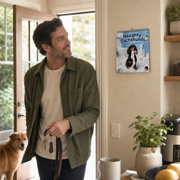 Dackel Wandkalender Niedliche Hunde Dekoration