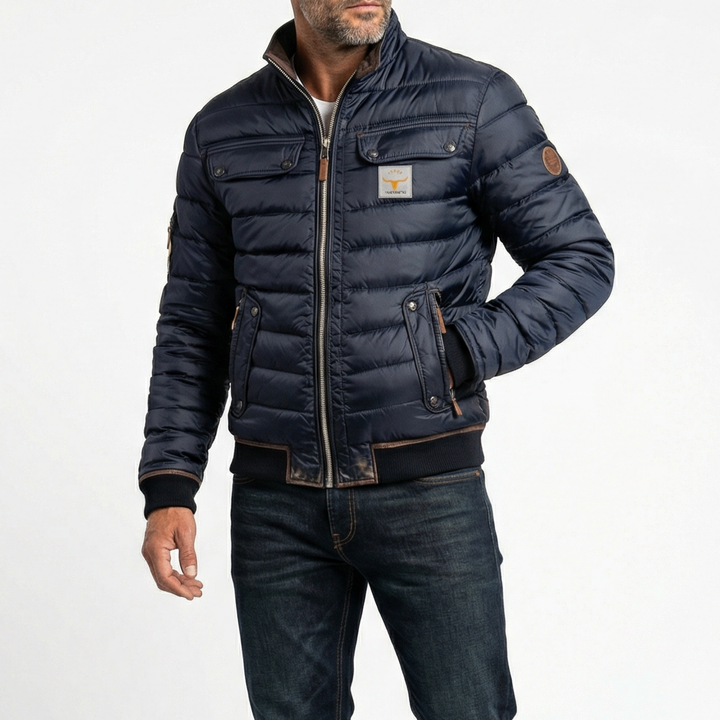 Damian | Herren Steppjacke mit Stehkragen