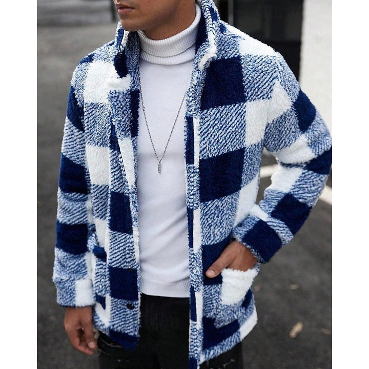 Damen Karojacke mit Fronttaschen