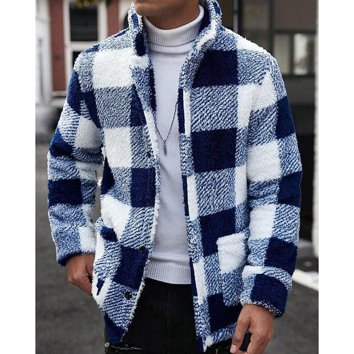 Damen Karojacke mit Fronttaschen