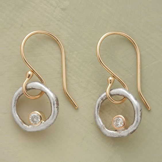 Damen Vintage Zirkonia Ohrringe – Eleganter Funkelnder Schmuck