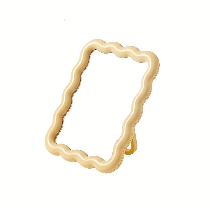 Espejo de maquillaje ondulado HD - Espejo de tocador para pared y mesa