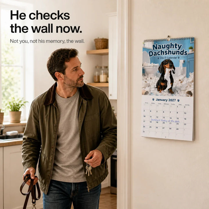 Dackel Wandkalender Niedliche Hunde Dekoration