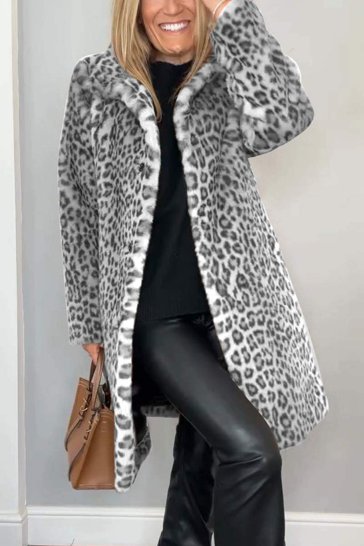 Dajana - Mantel con estampado de leopardo