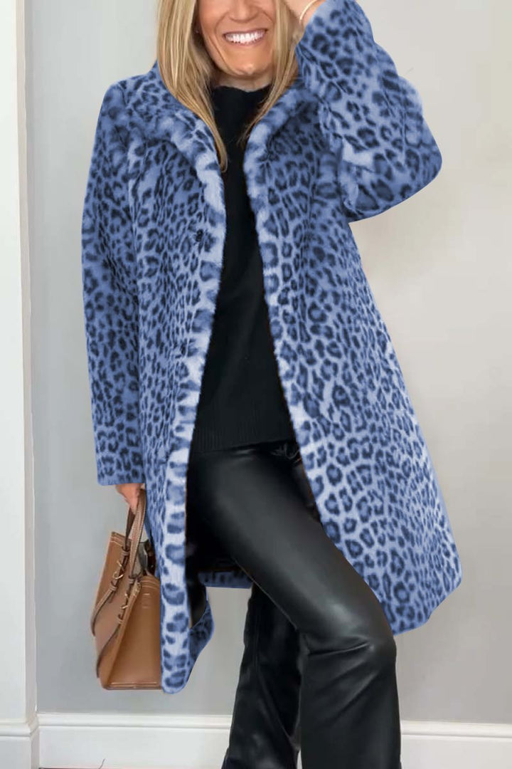 Dajana - Mantel con estampado de leopardo