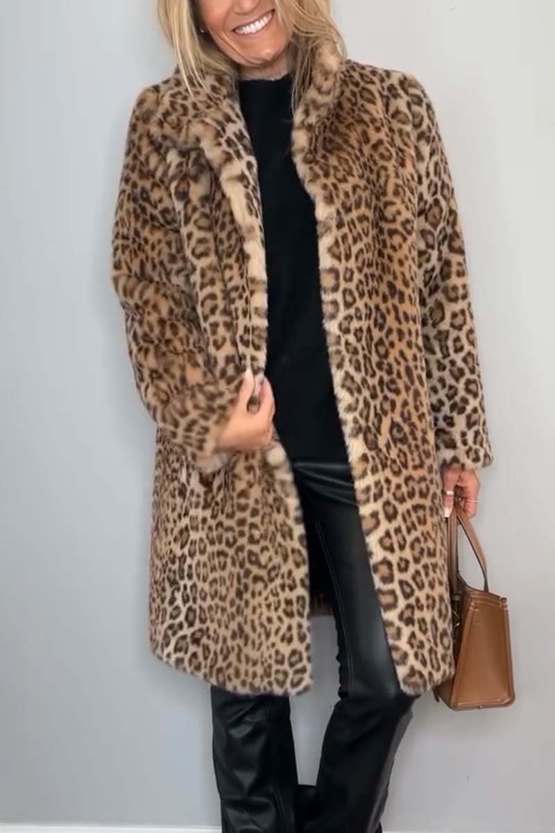 Dajana - Mantel con estampado de leopardo
